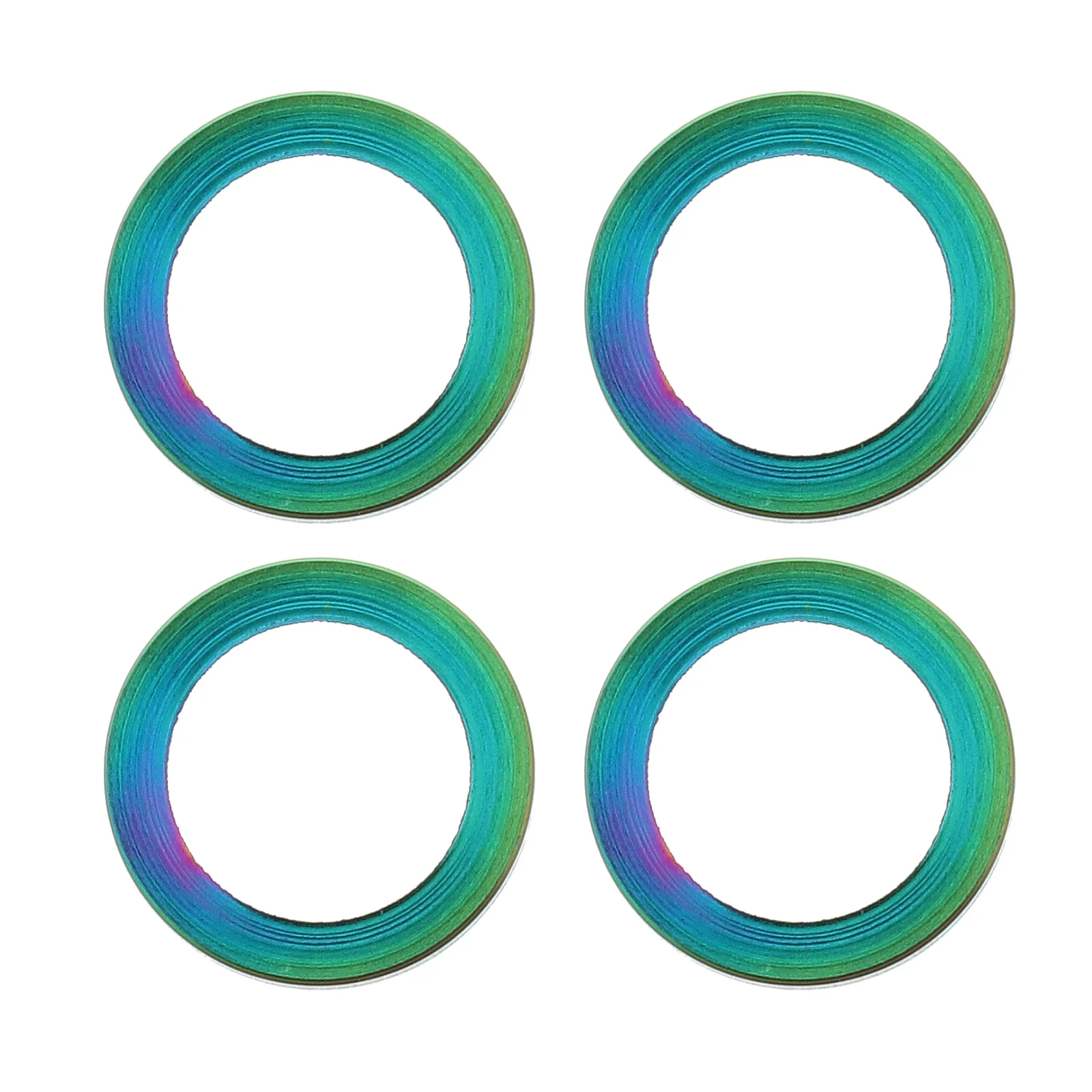 

4Pcs Metal Flat Washers for Screws Long-Lasting Bike Bolt Fixing Washers Heavy Duty for Road Mountain Bicycle Headset Stem