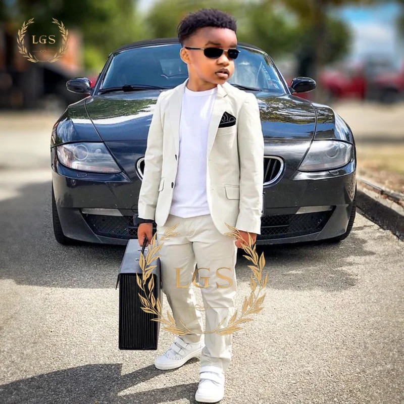 Customized Boys Suit 2 Piece Set (Jacket + Pants) for Weddings, Parties Reunions Celebrations and Vacations