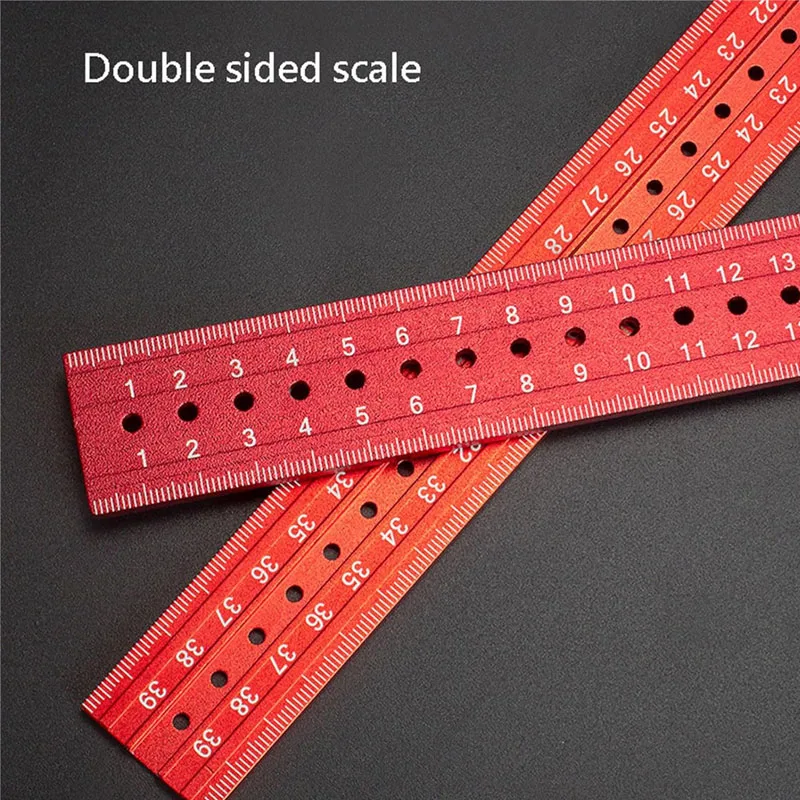 Heavy Duty Woodworking Combination Angles Ruler 90/45 Degree Angles Carpenter Square Adjustable Angle Gauges Measuring Tools