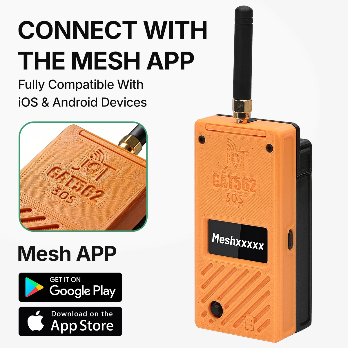 GAT562 30s 30dBm Radio LoRa o wysokiej mocy, kompatybilne z Meshcore lub Meshtastic, węzeł trackera. — zdjęcie produktu 5