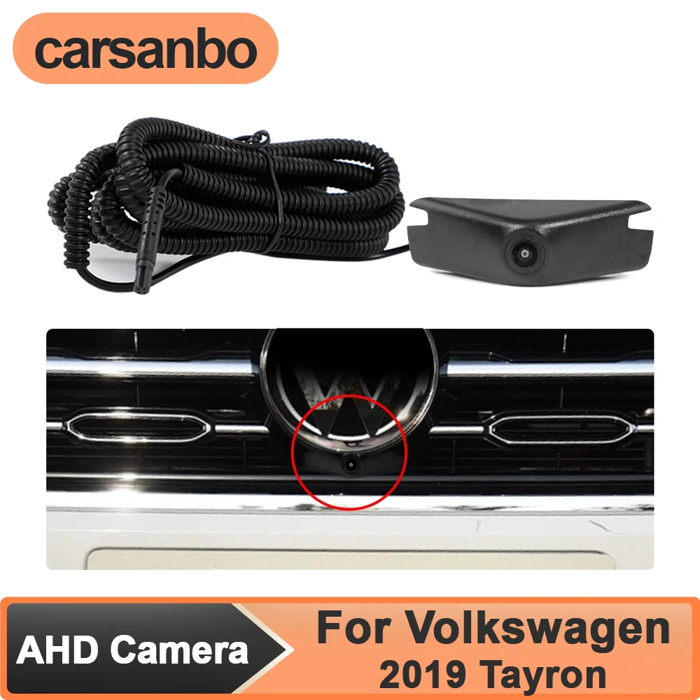 

Carsanbo Wide Angle 150° AHD 1080P Car Front View OEM Camera for Volkswagen 2019 Tayron Night Vision Fisheye Lens Waterproof