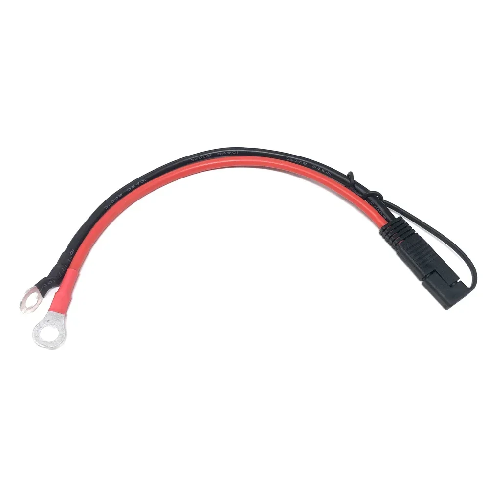 10AWG 30CM SAE To O Ring Terminal Harness 2 Pin Quick Disconnect Plug SAE Connection Motorcycle, Car, Tractor -60 - 200 Celsius