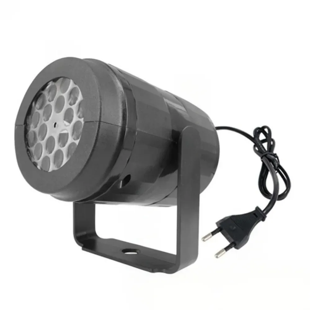 EU Plug Christmas Projection Light Snowflake Patterns Rotating Projection Holiday Projector Light Effect Laser Projection