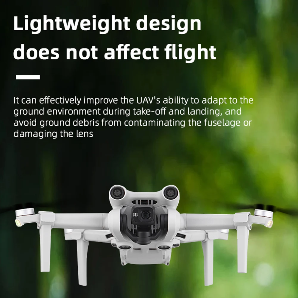 

4PCS Extended Support Feet Kits Foldable Landing Gear Landing Leg Protector Quick Release for DJI Mini 3 Pro Drone Accessories