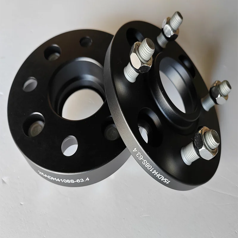 

15/20mm Car Wheel Spacers Gasket 4x108 CB 63.4mm with 12X1.5 bolts Tire Widened Flange Spacer For Ford 2015 Aspire Mazda 121