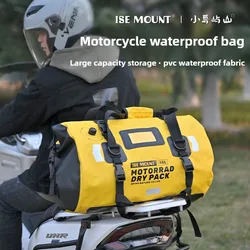 ISE MOUNT PVC Waterproof Motorcycle Backpack 66L,Reflective Strip & Vent Valve, Multifunctional Riding Bag (Seat/Hip/Should..)