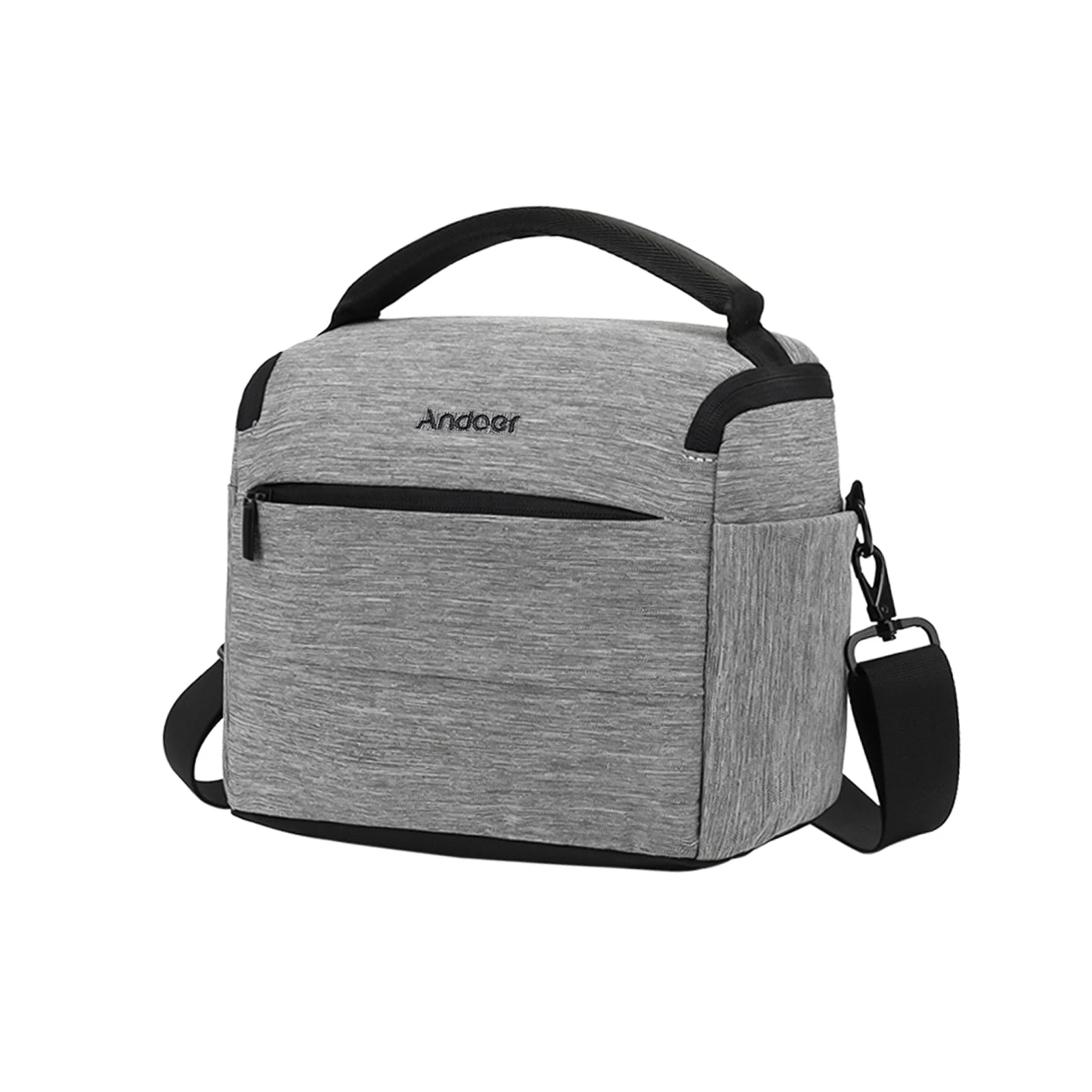 Camera Shoulder Bag Cuboid-shaped DSLR Portable Fashion Camera Case for 1 Camera 2 Lenses and Small Accessories for Canon Nikon