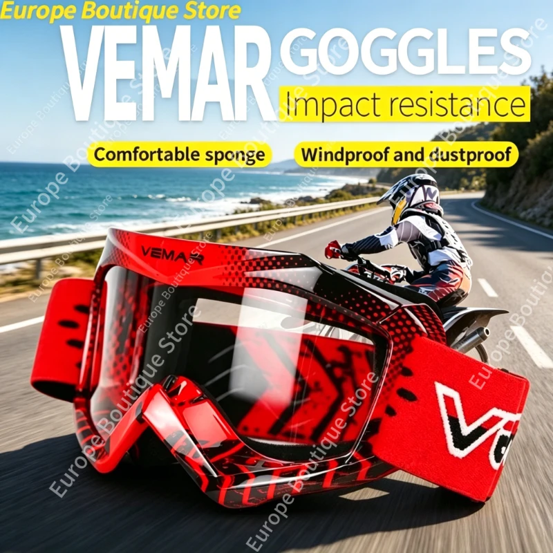 

Children Riding Goggles Kids Motorcycle Windproof Glasses Anti Sand Dust Proof Protective Eyewear For Cycling Motocross Scooter