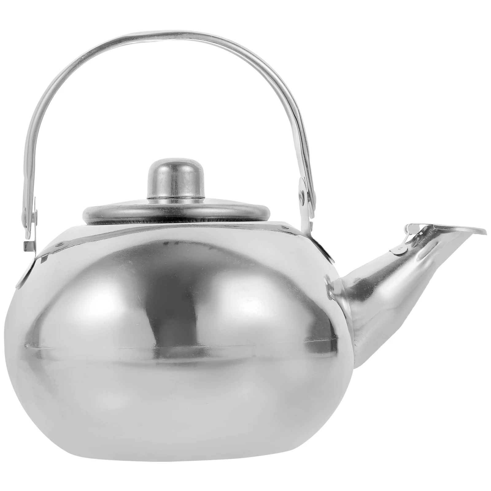 

Stainless Steel Kettle Teapot Wear Resistant Stovetop Daily Use Handle Camping Gold Tea Whistle Kitchen Bar Accessories Water