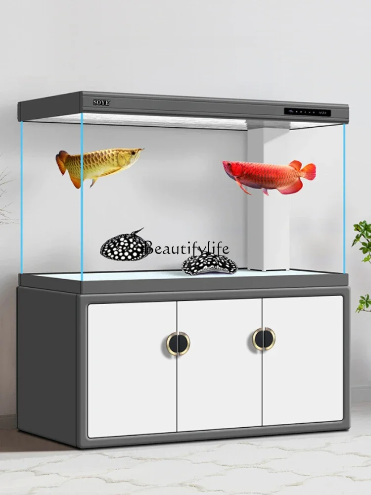 

yj9 Floor Bottom Filter Smart Partition Super White Screen Home Ecological Aquarium
