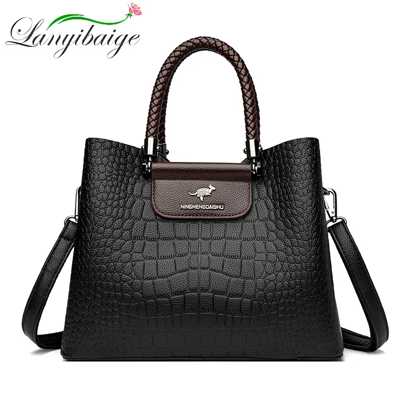 2024 New Luxury Designer Women\'s Handbag Fashion Trend Female Shoulder Bag Simple Retro Girl\'s Shopping Bolsas Wallet Sac A Main