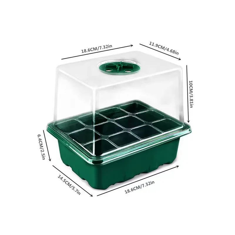 Zaad Starter Tray Met Full Spectrum Led Grow Light Kas Groentetrays Kwekerij Zaailing Kieming Voor Indoor Planten