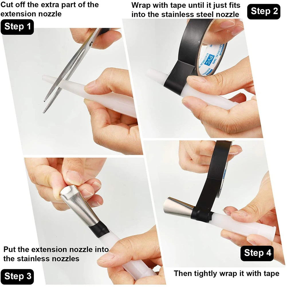 

20pcs Stainless Steel Caulking Kit Durable Sealing Tool For Gap Filling Window Door Caulk Applicator Finishing Nozzle Sealant