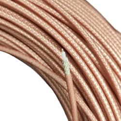 50FT RG316-D Double Shield Cable 50ohm M17/113- High Temperature Coax