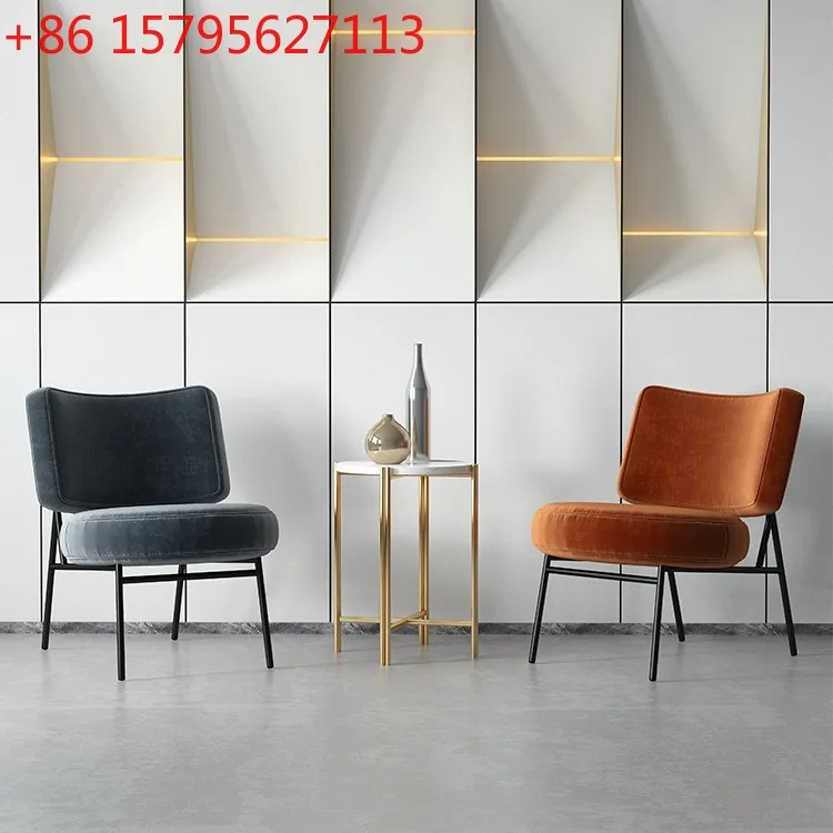 

Скандинавское кресло-софа из кованого железа в стиле лайт-люкс, простое современное кресло для приемной