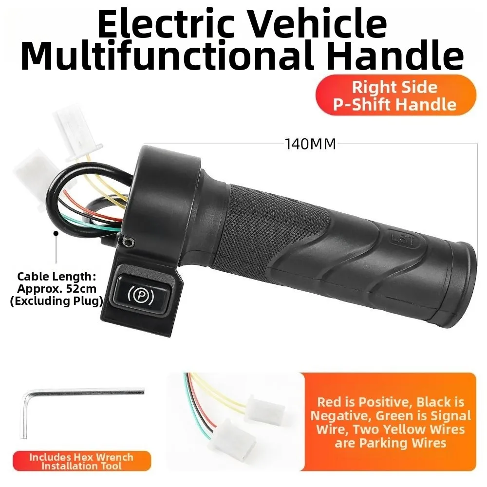 Universal Electric Vehicle Acceleration Handle Sensitive Black Tricycle Speed Regulator Handle Control