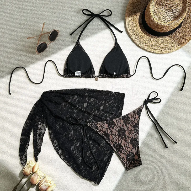2025 Bikini sexy Costumi da bagno femminili Costumi da bagno a tre pezzi da donna Costumi da bagno da spiaggia Costumi da bagno Bikini brasiliano Set Bagnante da piscina