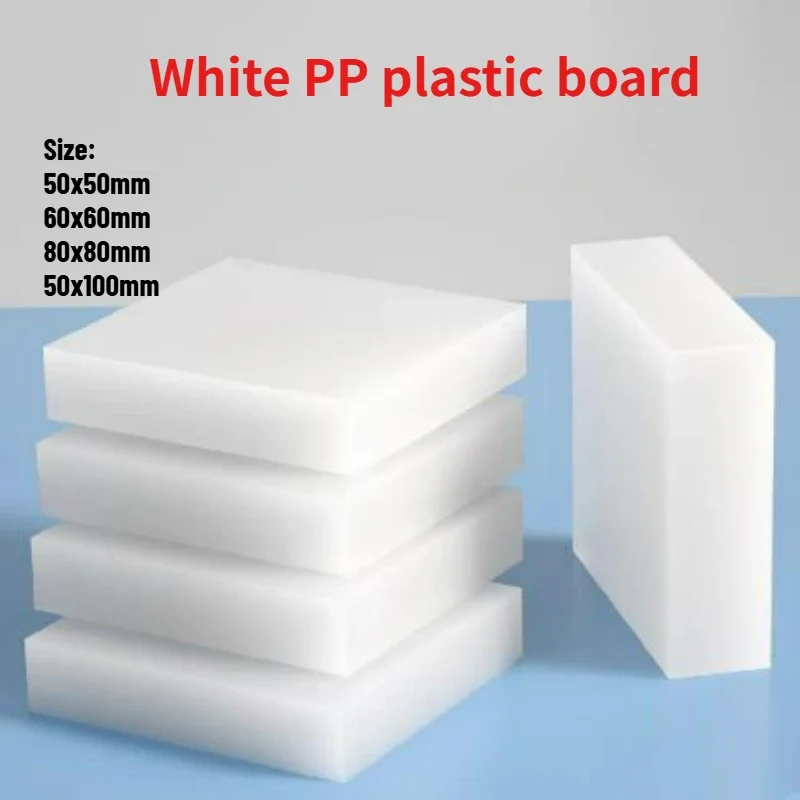 Weiße PP-Platte, Polypropylen-Kunststoffplatte, Dicke 1-40 mm, Größe 50-100 mm, für Verpackung, Beschilderung, Präsentation und Bauarbeiten. – Detail 1