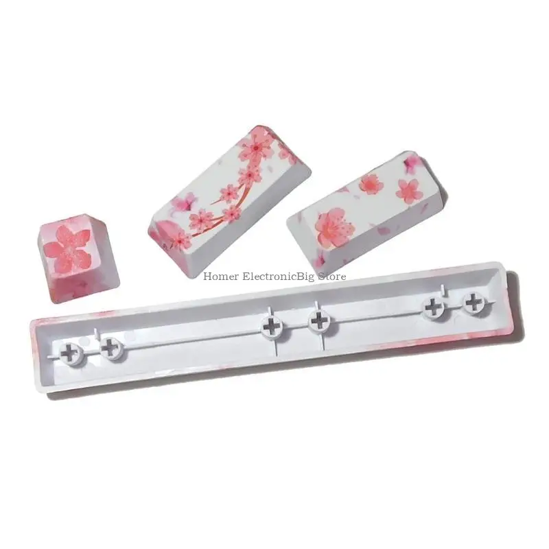 4 Keys PBT Five Sides Dye Subbed Keycaps OEM Profile 6.25 Space ESC Enter Caps for DIY Mechanical Keyboard