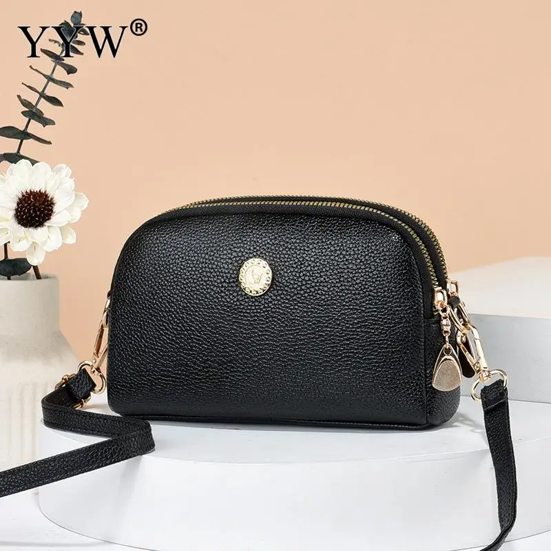 Fashion High Quality Genuine Leather Women Crossbody Shoulder Bags 2023 New Simple Design Leather Handbag Female Messenger Tote