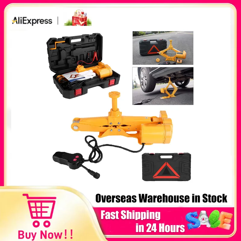 

Electric Jack Auto Jack Lifting Jack 2/3 Ton 12V Automotive Car Automatic Electric Lifting Jack Garage and Emergency Equipment