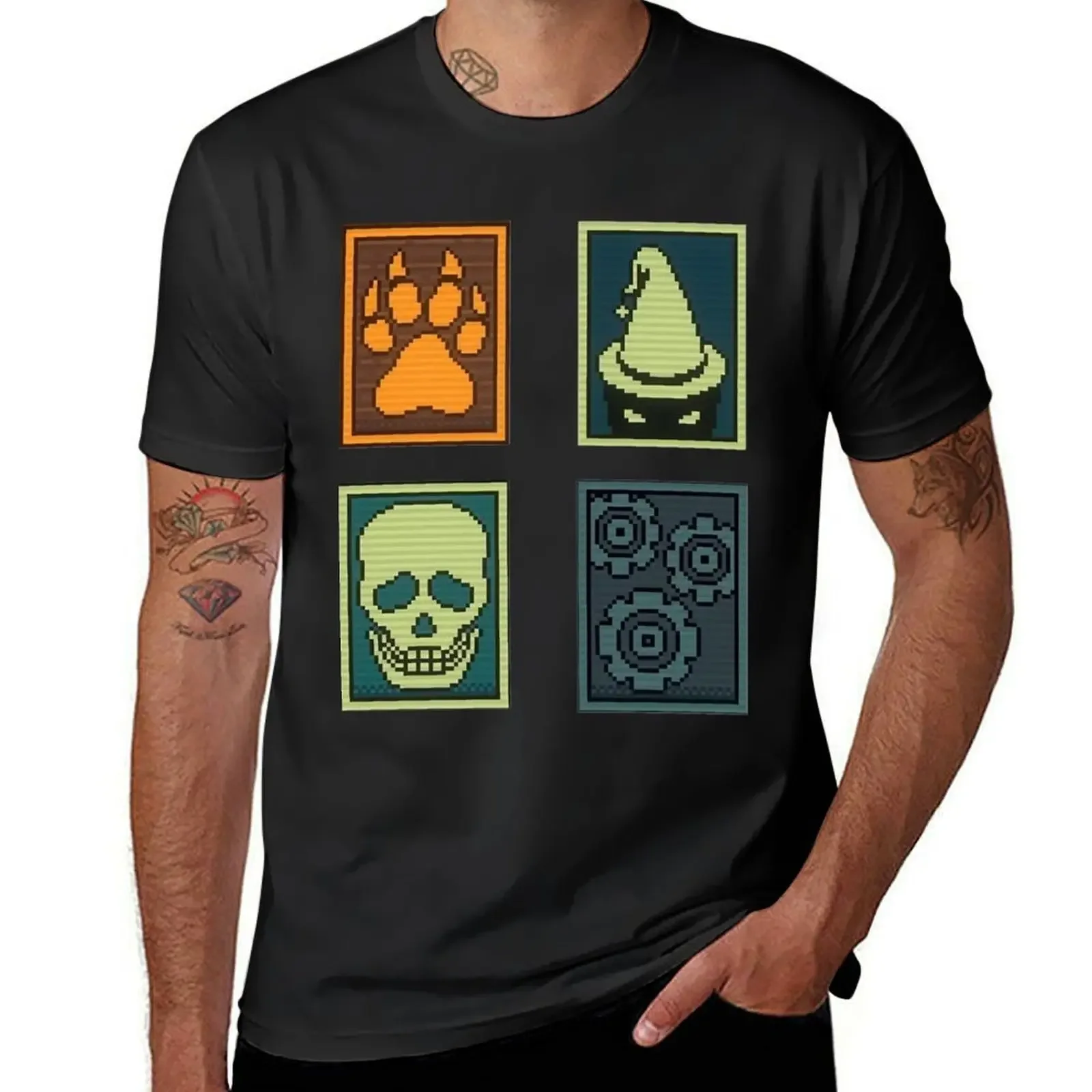 Inscryption Psychological Horror Card Categories Game Halloween Scary Spooky Dark Escape-room Puzzle T-Shirt tees shirts men