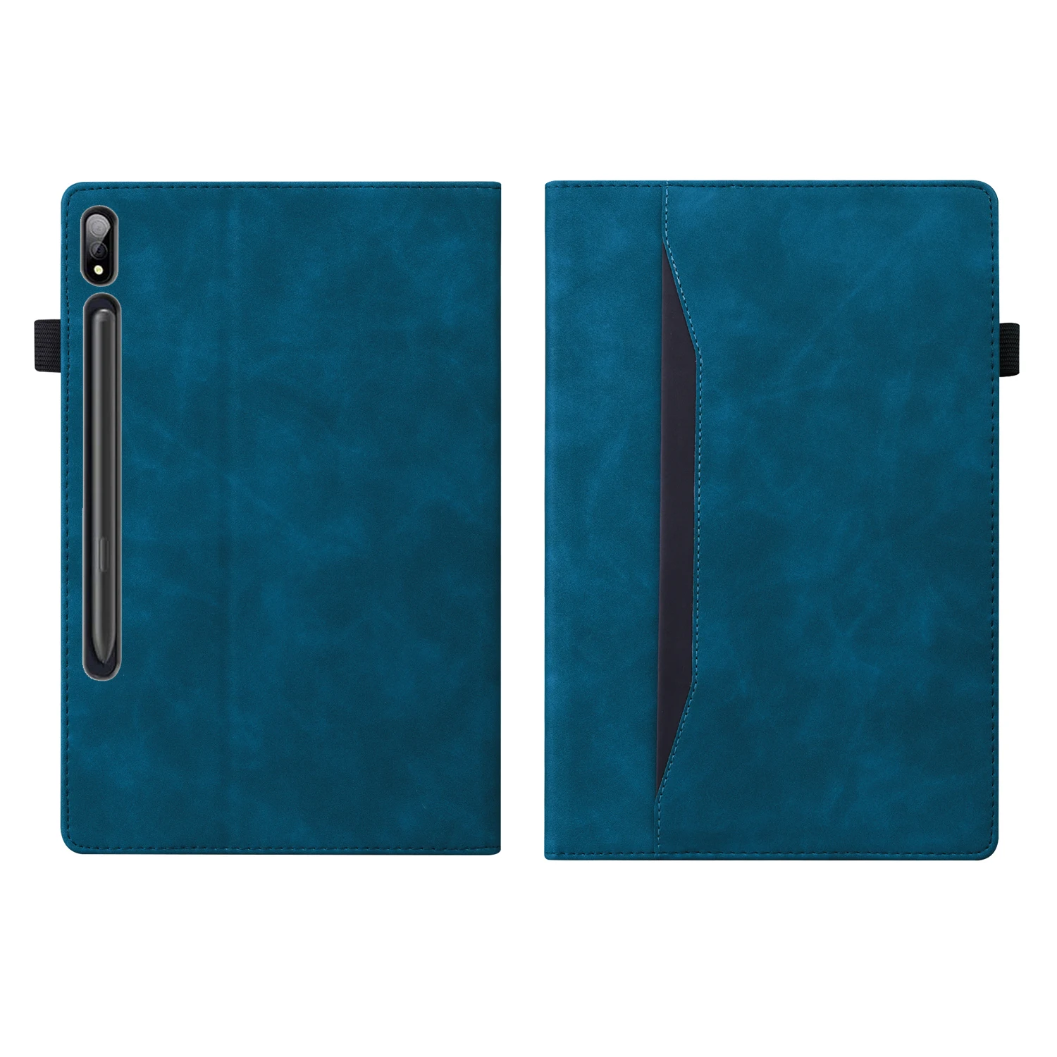 Funda de negocios para Samsung Galaxy Tab S8 Ultra, funda de 14,6 "con ranura para tarjetas, funda con soporte a prueba de golpes, Funda de cuero con ranura para bolígrafo