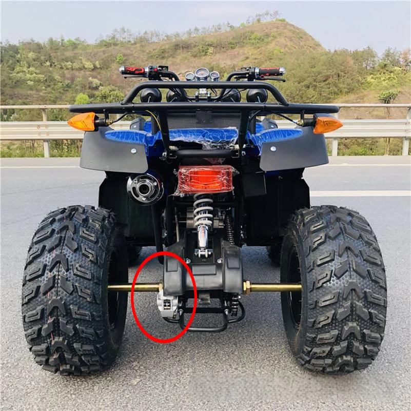 Nowy tylny zacisk hamulca tarczowego Klocki hamulca tylnego Hydrauliczna pompa zacisku hamulca pasująca do 150cc 250cc Bull Quad Dirt Bike ATV — zdjęcie 7