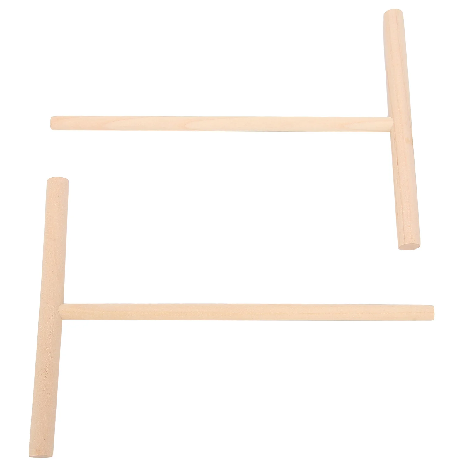 2Pcs T Shaped Wooden Pancake Batter Spreader Crepe Spreader Tool Spatula for Making Pancakes Waffles Kitchen Cooking