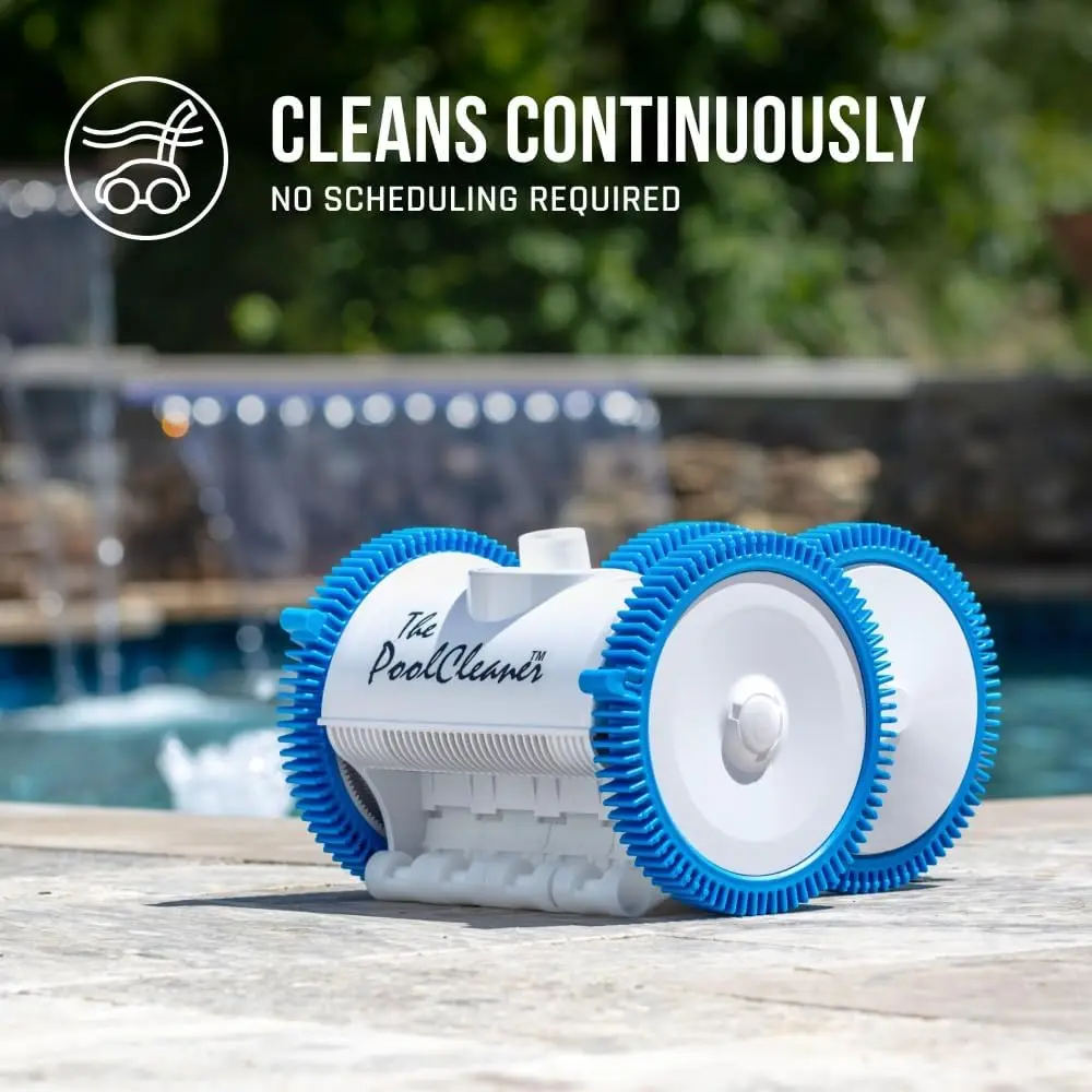 Suction Pool Cleaner for In-Ground Pools up to 20 x 40 ft. (Automatic Pool Vaccum), White