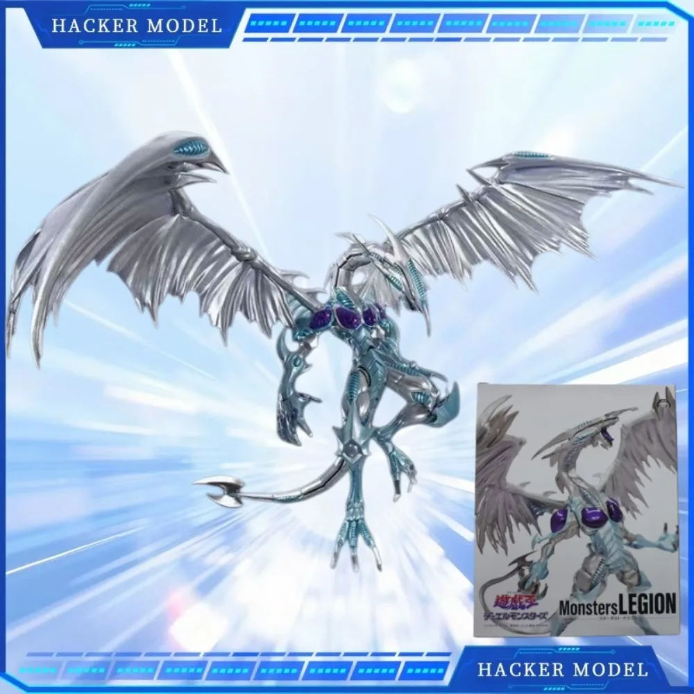 

KONAMI подлинная Yu-Gi-Oh Monsters LEGION Stardust Dragon, нарисованная вручную аниме периферийная модель, коллекция статуй, подарок на день рождения