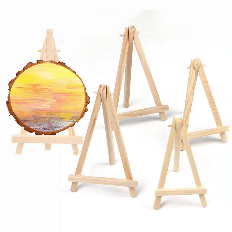 1Pc Wooden Mini Easel Frame Wedding Table Number Card Stand Photo Display Holder Kids Painting Craft Artist Supplies Home Decor