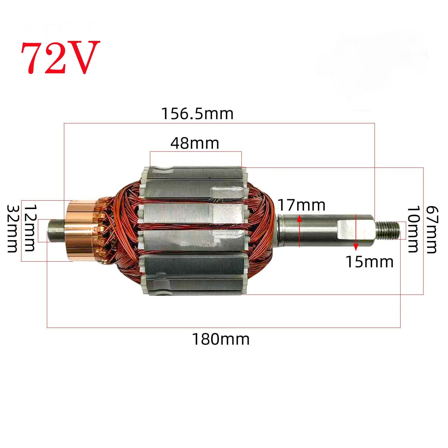 For 72V Rotor Assembly for Electric Lawn Mowers Designed to Support Stable Operation in Power Tool Applications