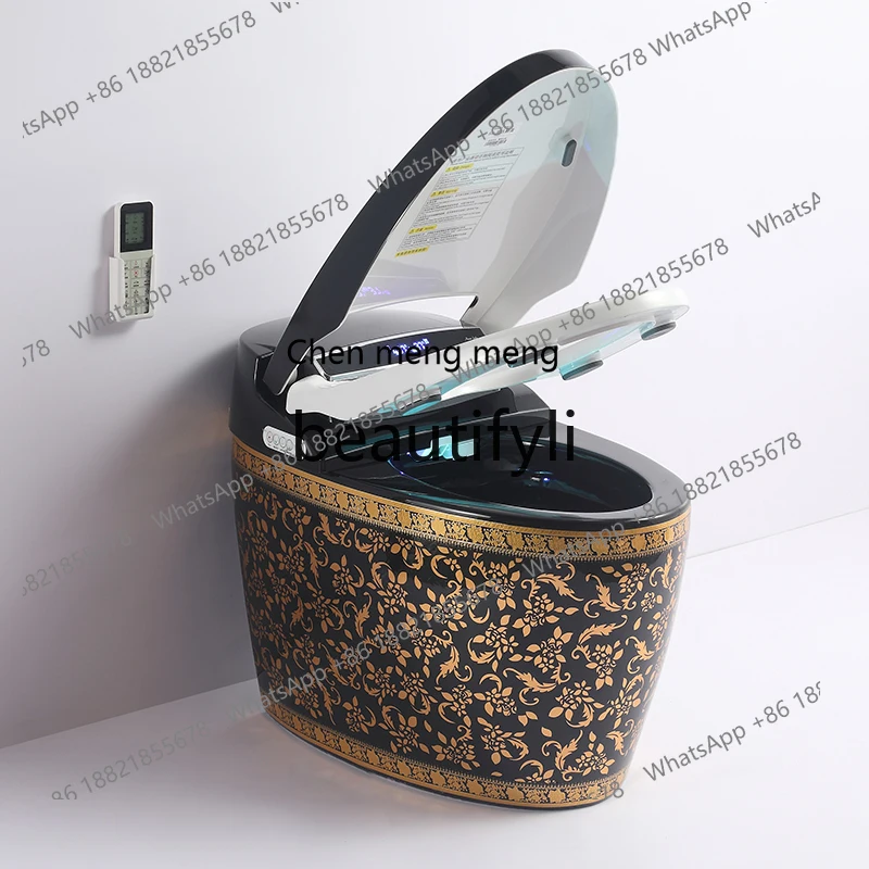 

Household personalized black egg-shaped toilet, no water pressure limit, deodorant, automatic smart toilet