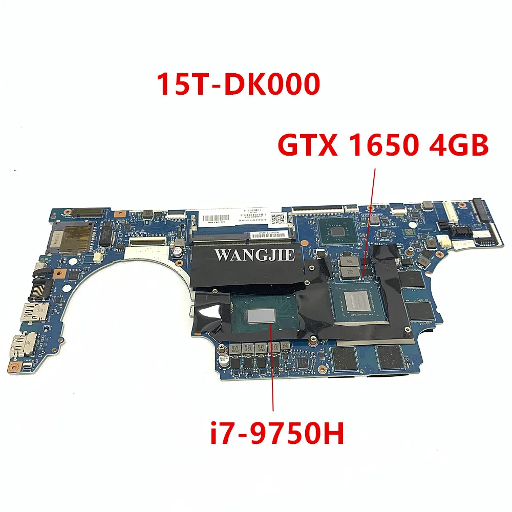 

For HP PAVILION GAMING 15T-DK000 15-DK Laptop Motherboard L58865-601 DSC GTX 1650 4GB i7-9750H WIN FPC52 LA-H462P