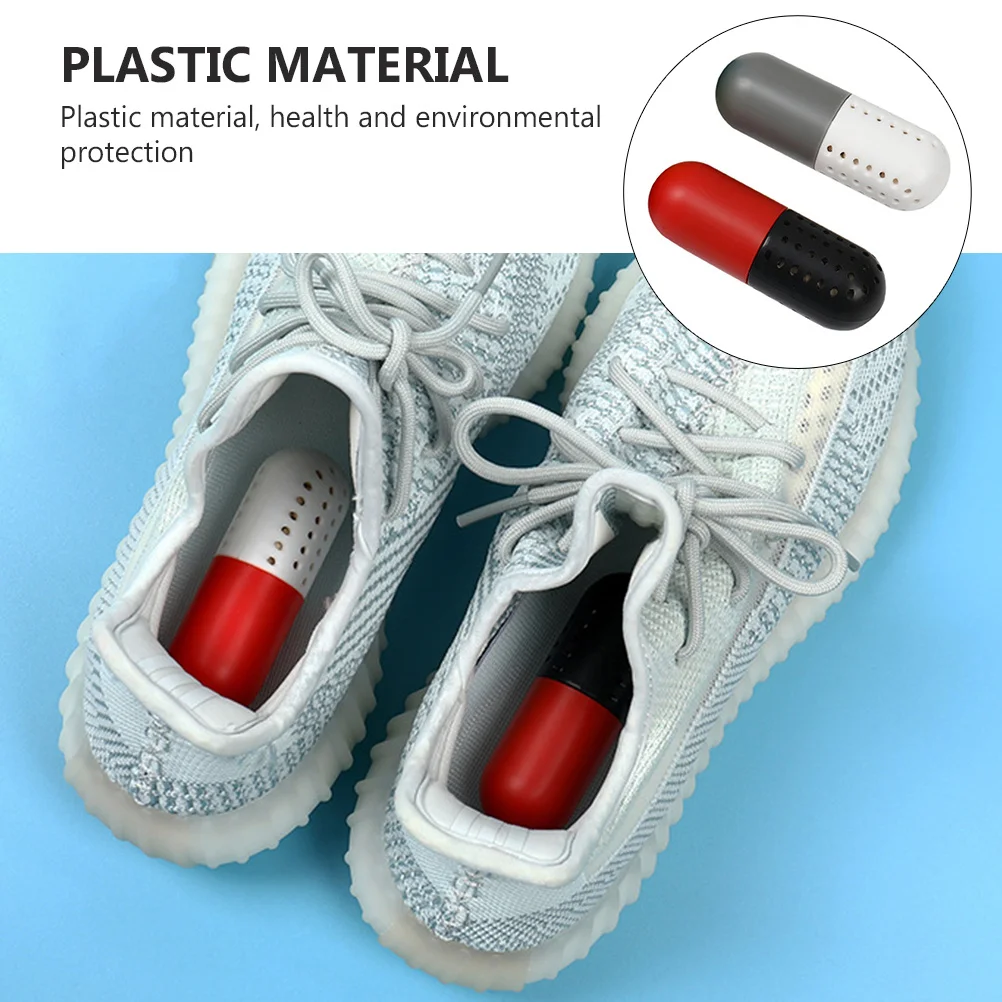 2pcs Deodorant Capsule For Shoes Absorbs Moisture Eliminates Odor Reusable Small Size Closet Drawer Dorm Supply Shoe Accessory