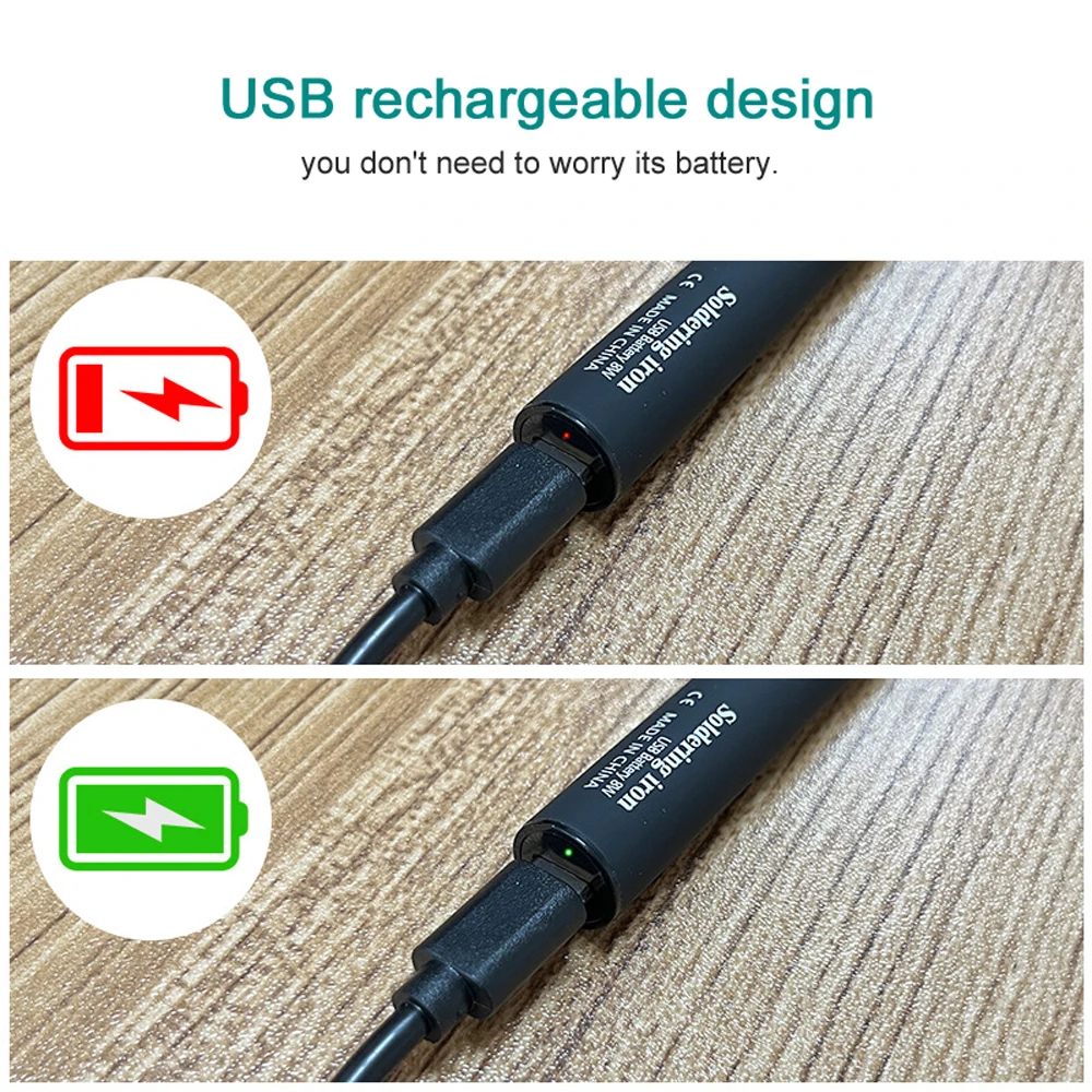 Saldatore compatto Cordless USB saldatore ricaricabile portatile strumenti di saldatura più sicuri penna di saldatura portatile fai da te per la casa