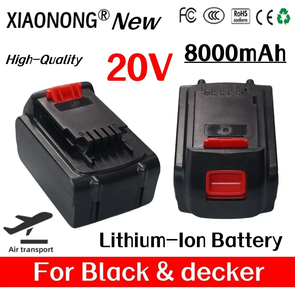 

Brand new 20V 8000mAh lithium-ion charging, battery suitable for black and DECKER LB20 LBX20 LBXR20 power tool replacement