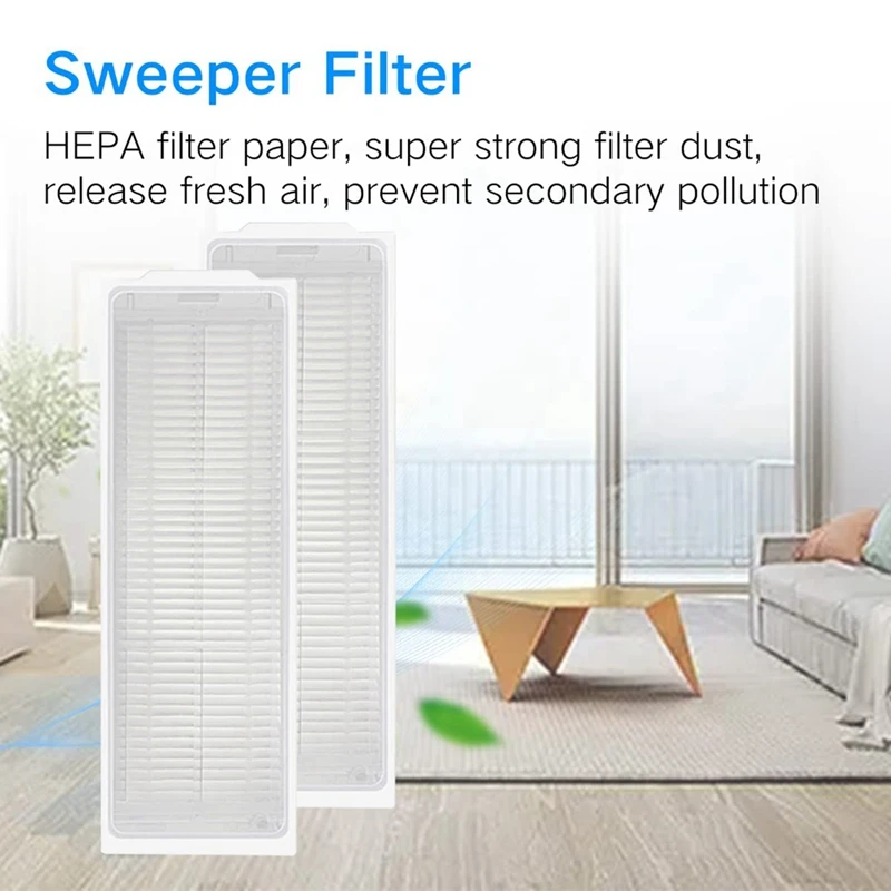 แผ่นกรองอากาศ HEPA แบบซักได้2ชิ้น/3C อุปกรณ์เสริมอะไหล่สำหรับหุ่นยนต์ดูด C107 Xiaomi Mijia M30 Pro