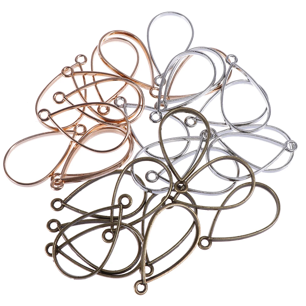

60 PCS Epoxy Frame DIY Craft Pendant Jewelry Making Accessoires Hollow Pendants Bracelet Open Back Bezel Supplies