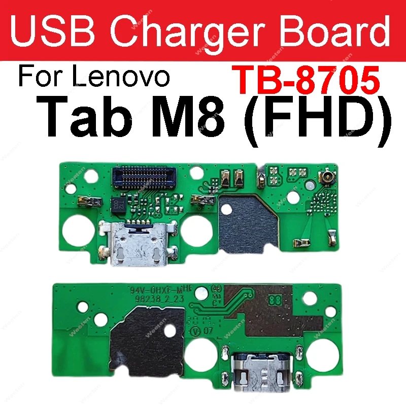 LCD Mianboard Flex Cable For Lenovo Tab M8 3rd Gen M8 HD M8 FHD PRC ROW TB-8505X TB-8705 TB-8506 USB Charger Charging Dock Board