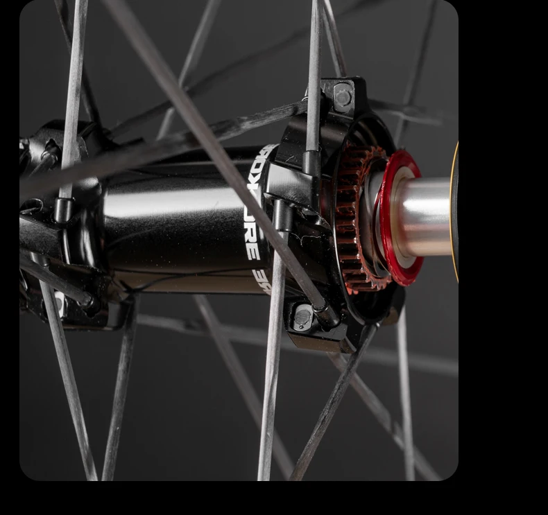 KORE CYCLONE Carbon-Speichenlaufradsatz-50mm-T1000 Carbon-Felgen 36T/60T Ratchet-Nabe XDR/HG 700C Design für ultraleichte Straßenrennen – Detail 13