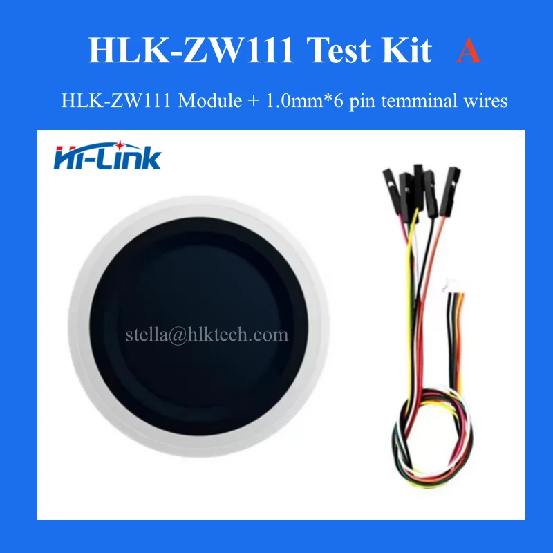 Hi-Link HLK-ZW111 Semiconductor Fingerprint  Processing Module Capacitive Fingerprint with Low Power Finger Detection finger