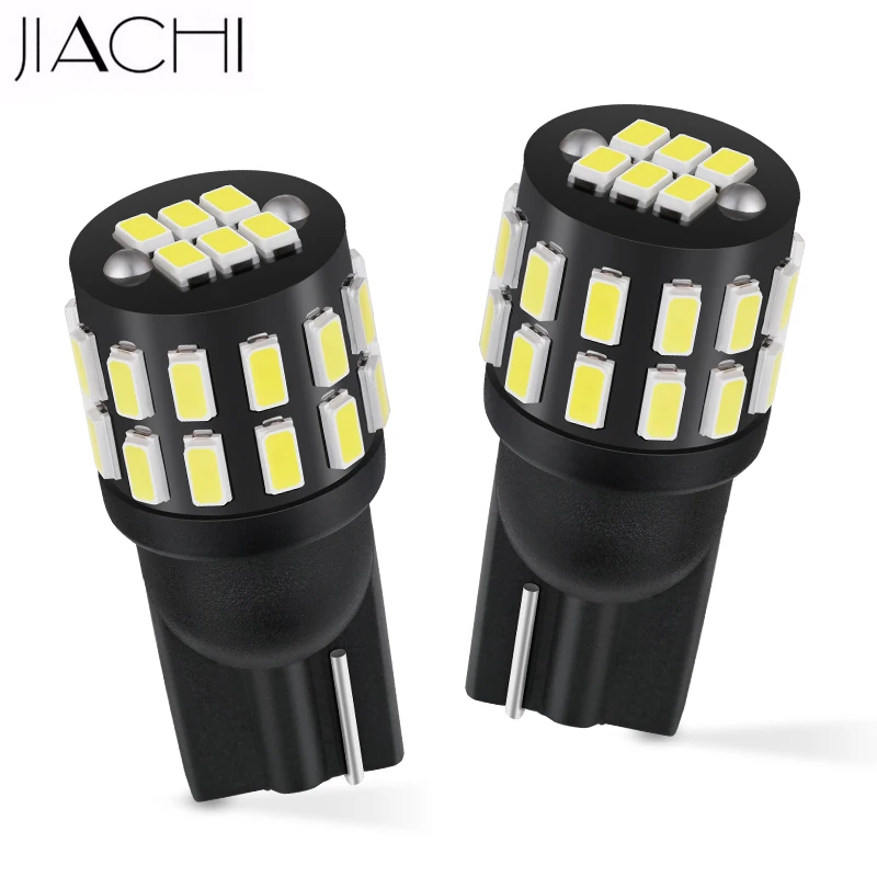 

Jiachi 100 шт. для автомобиля W5W светодиодный T10 светодиодный Bulb 30SMD 3014 168 194 светодиодный для парковки, внутренняя карта, купольная лампа 12 В, белая