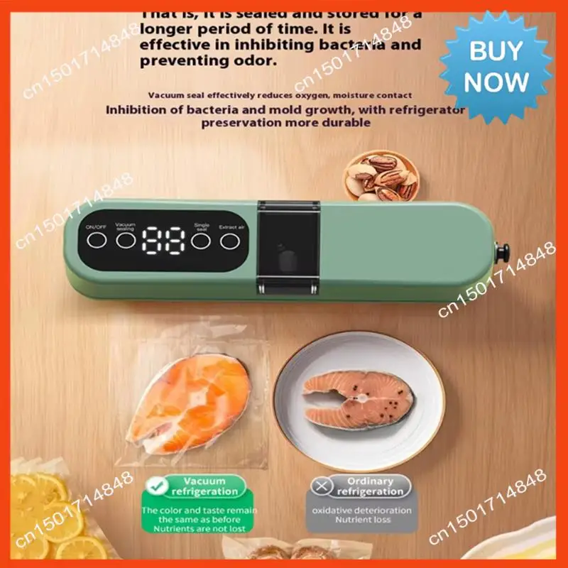 BISM USB充電式真空シーラー自動食品シーラーとスナックシーリングシステム、5つのシーラーバッグ付き、スナック保存に最適