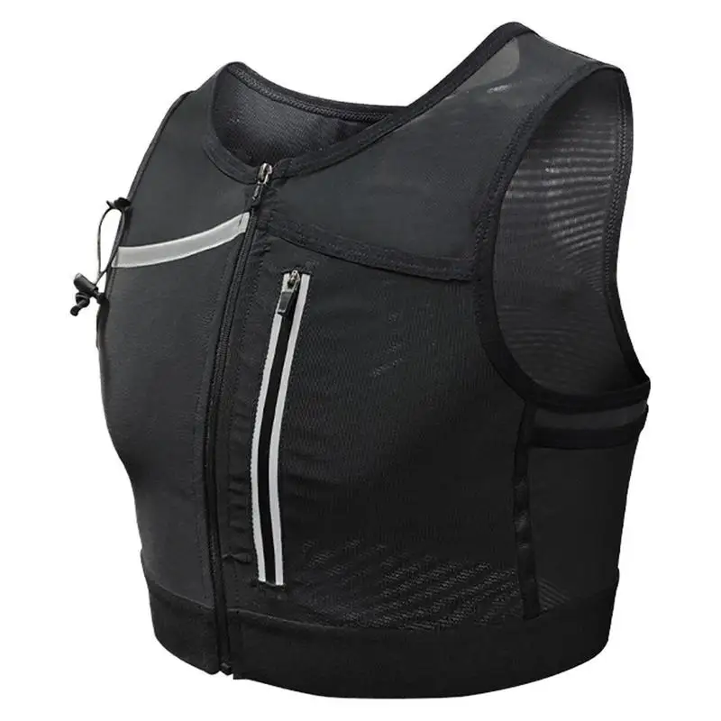 Bolsa de almacenamiento de teléfono reflectante transpirable, bolsas de chaleco funcionales para hombres, bolsa de pecho para correr y ciclismo, bolsa de chaleco ligera