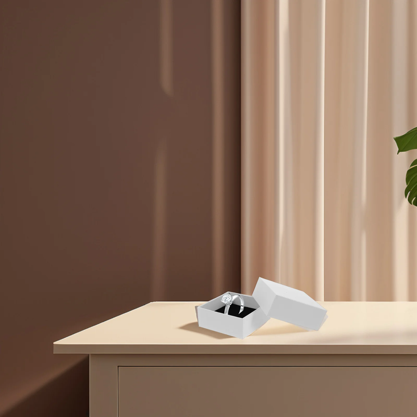 

Маленький квадратный футляр для ювелирных изделий, картонная коробка, наполненная губкой для браслетов, колец, ожерелий, подвесок, футляры для хранения ювелирных изделий для хранения