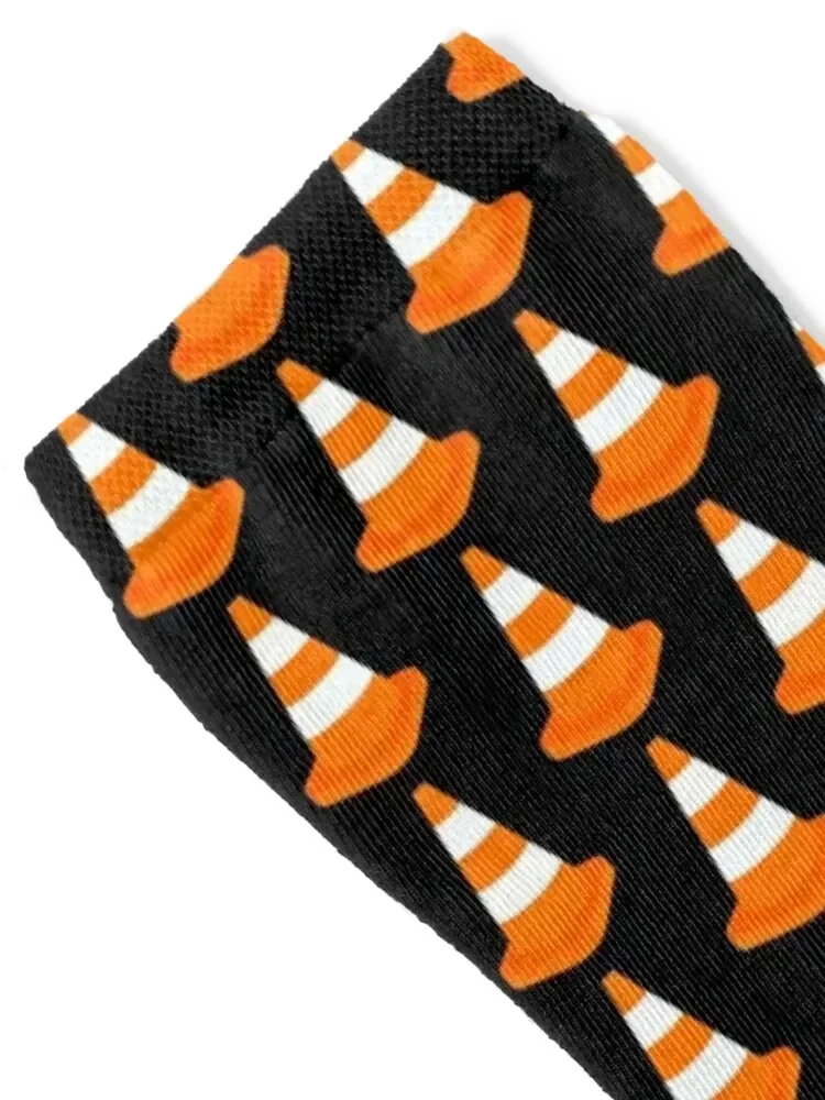 Traffic Cone Halloween Christmas Birthday Matching Costumes Socks anti-slip FASHION Men's Socks Ladies Men's