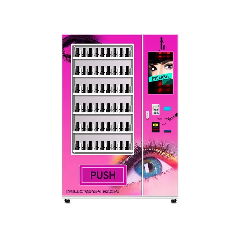 Custom Robot Touch Screen Wig Vending Machines for Sale Eyelashes Hair Eyeliner Makeup Cosmetics Vending Machine Beauty