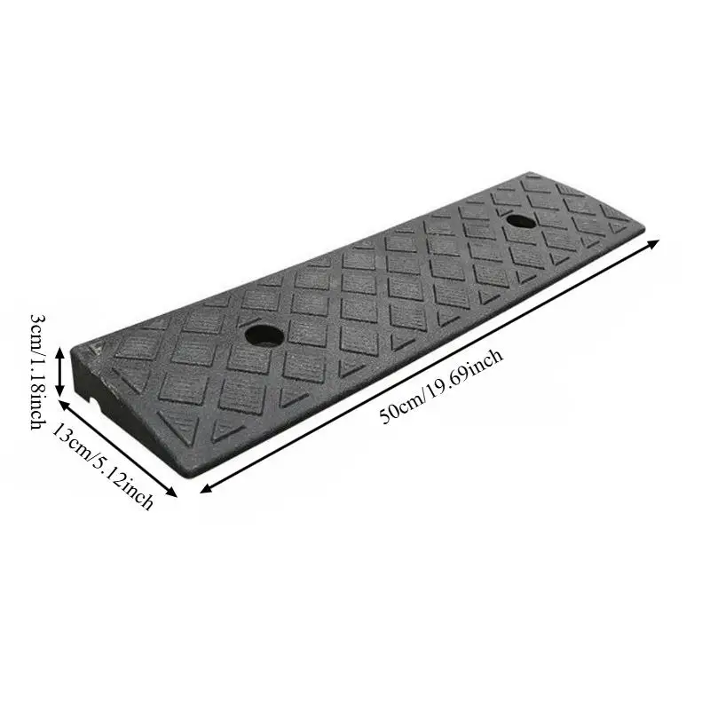 Draagbare Drempel Oprit 3/5/6/7/8/9/10 cm Hoogte Antislip Oppervlak Duurzaam Oprit voor Auto Motor Rolstoel Scooter Huisdieren Toegang